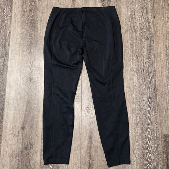 Eileen Fisher Leggings Womens Medium Black Stretch Slim Leg Yoga Pants - Picture 4 of 4